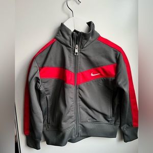 NIKE gray and red kids track-jacket 2T